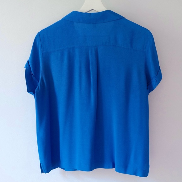 Banana Republic Blue Camp Collar Blouse - Picture 3 of 3